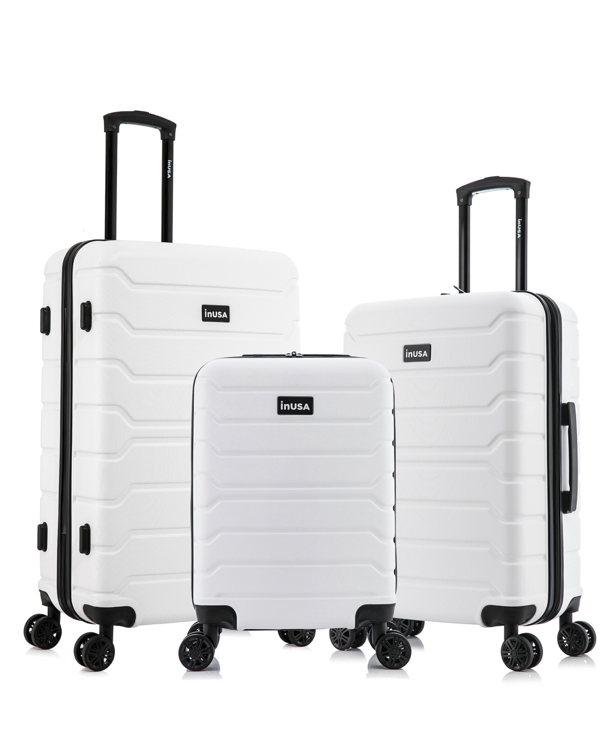 Trend Lightweight Hardside Spinner Luggage Set, 3 piece - Pink