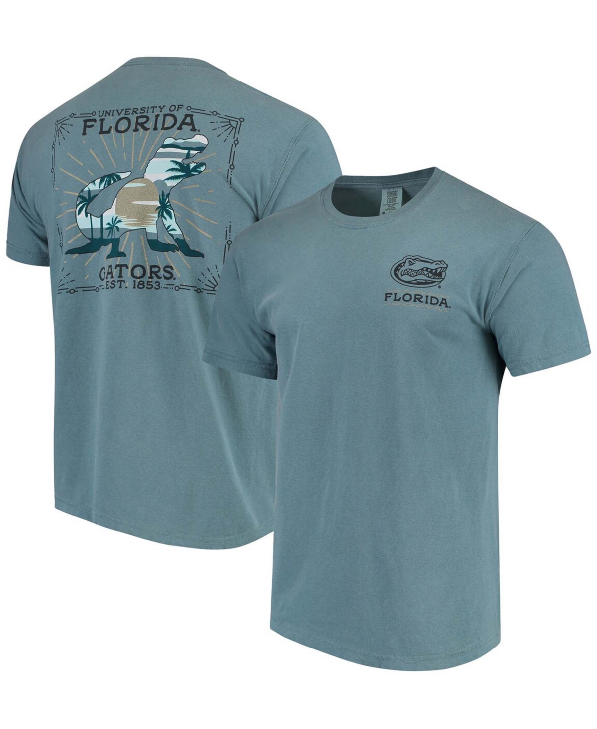 Men'sFlorida Gators State Scenery Comfort Colors T-shirt - Blue