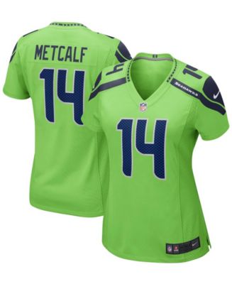 Nike Women's DK Metcalf Neon Green Seattle Seahawks Game Jersey - Macy's