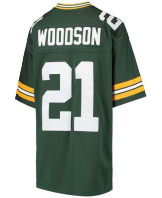 Big Boys Charles Woodson Green Green Bay Packers Retired Player Legacy Jersey