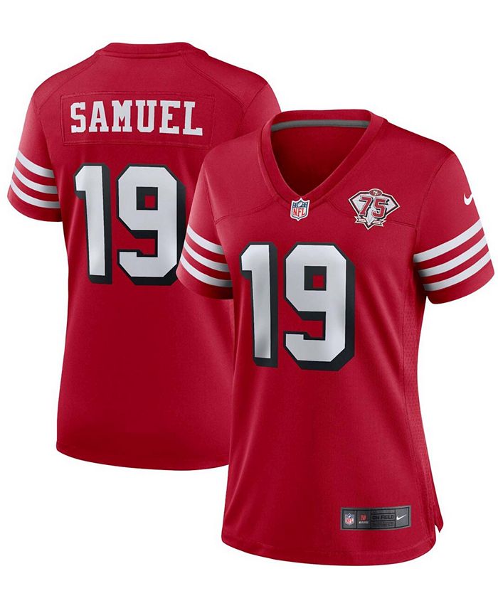 San Francisco 49ers Nike 75th Anniversary Game Jersey - Scarlet