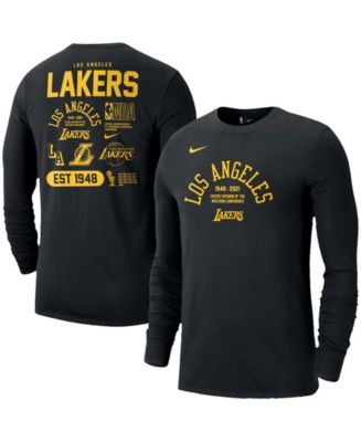 Nike Men's Los Angeles Lakers Dri-FIT Cotton Practice Long Sleeve T-Shirt -  Macy's