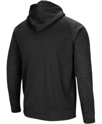 Men's Black Florida Gators Blackout 3.0 Tonal Raglan Full-Zip Hoodie