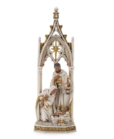Napco African American Holy Family Figurine - White, Gold