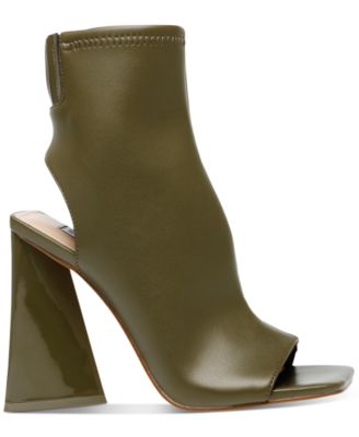steve madden open toe booties