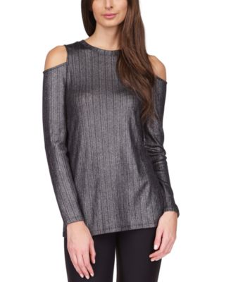 michael kors metallic top