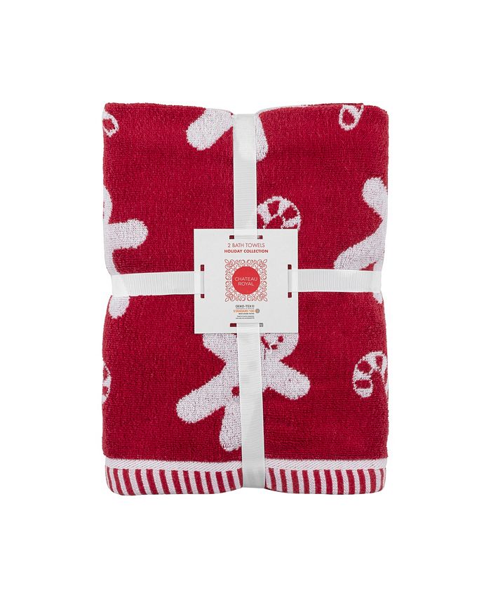 Caro Home Chateau Royale Holiday Bath Towel Set - Macy's