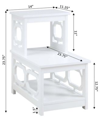 Omega 2 Step Chairside End Table