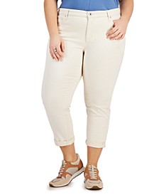 Plus Size Curvy-Fit Boyfriend Jeans, Created for Macy's