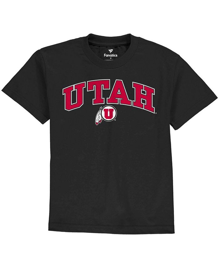 Fanatics Big Boys and Girls Black Utah Utes Campus Tshirt Macy's