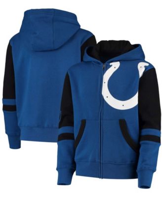 Youth Royal Indianapolis Colts Stadium Full-Zip Hoodie