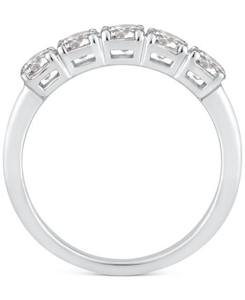 Macy's - Diamond Five Stone Band (1 ct. t.w.) in 14k White Gold