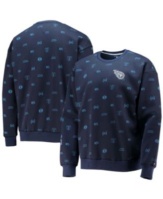 Men's Navy Tennessee Titans Reid Graphic Pullover Sweatshirt