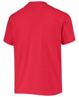 Big Boys and Girls Scarlet Ohio State Buckeyes Circling Team Jersey T-shirt