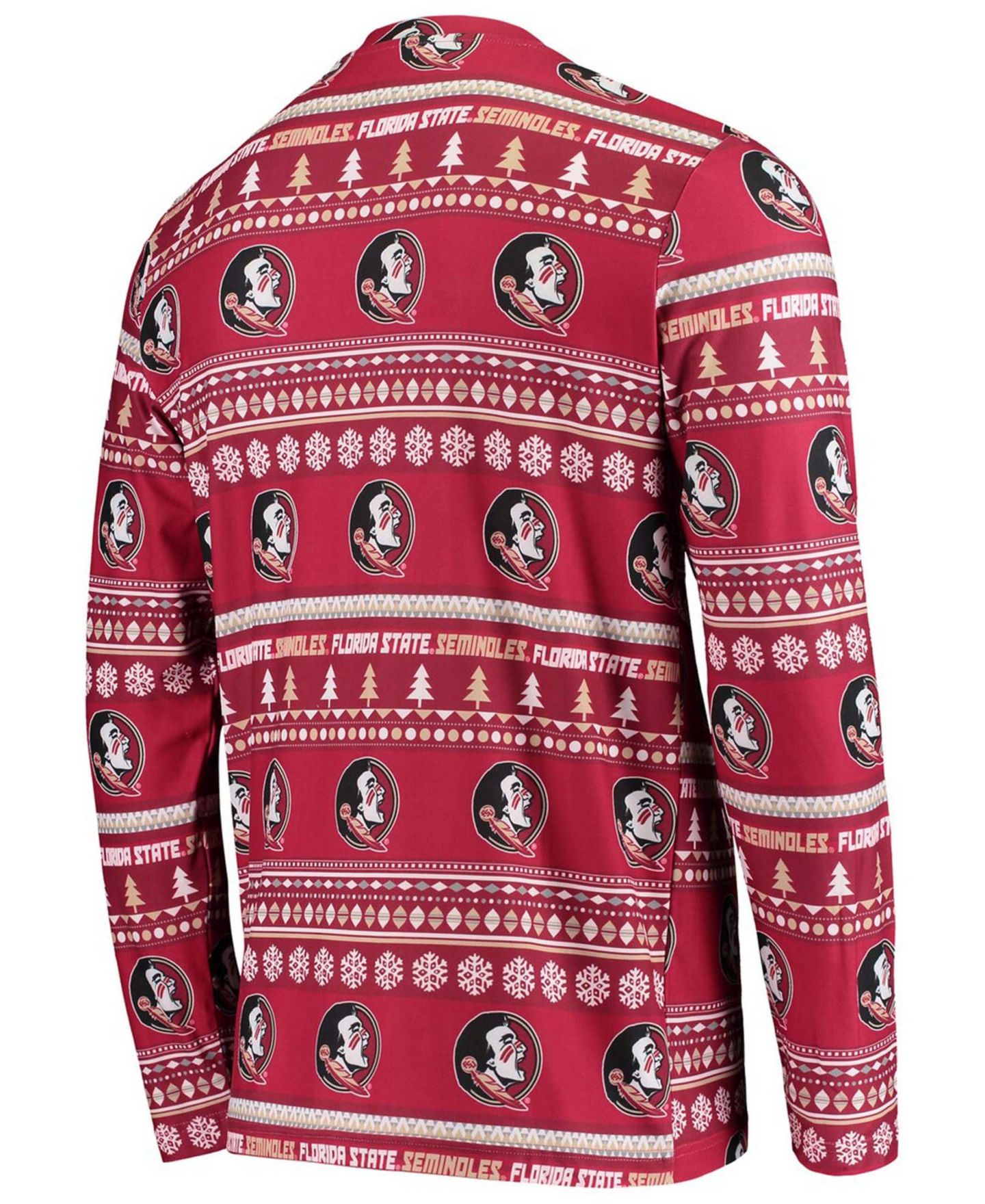 Мужская пижама Concepts Sport Florida State Seminoles Ugly Sweater, Garnet — фото 4