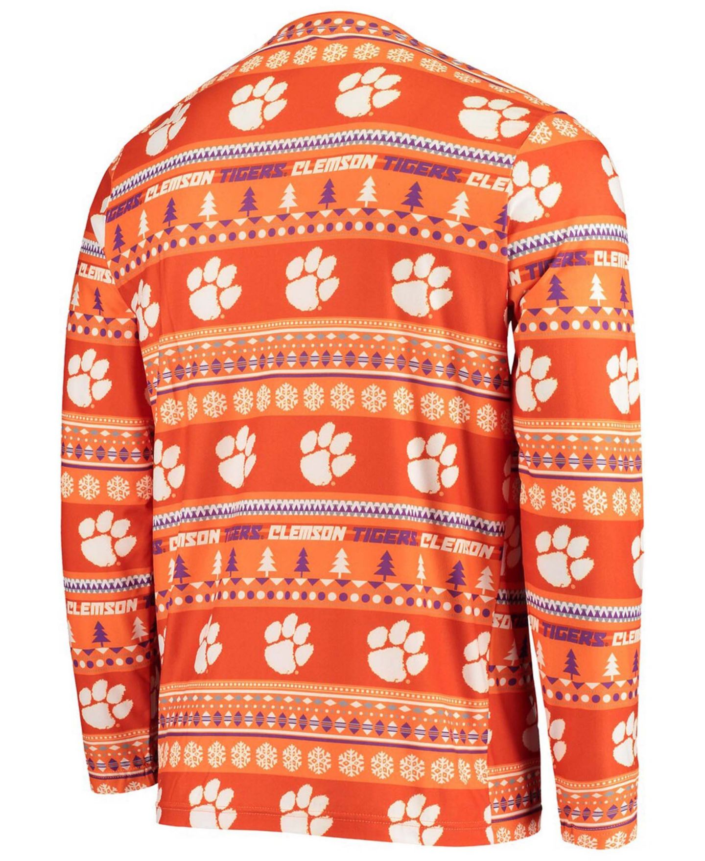 Мужская пижама Concepts Sport Clemson Tigers Ugly Sweater, Orange — фото 4