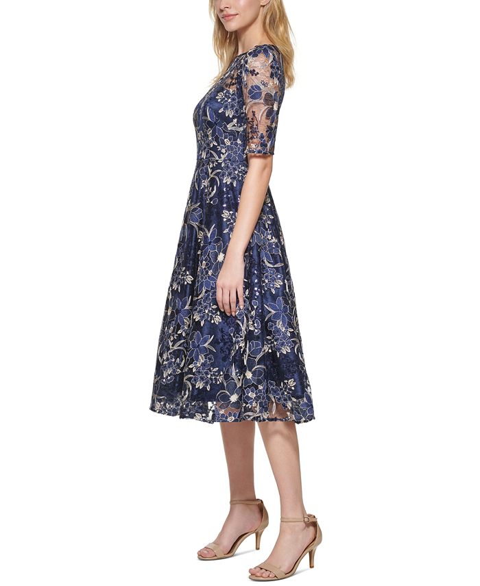 Eliza J Petite Embroidered Sequin Dress & Reviews - Dresses - Petites ...