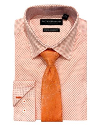 Modern Fit Dress Shirt \u0026 Tie 