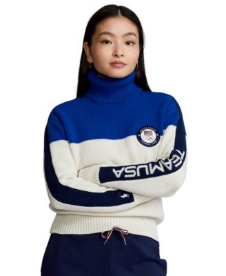 폴로 랄프로렌 Polo Ralph Lauren Team USA Wool Sweater,Cream