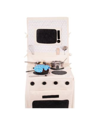 PopOhVer Pretend Play Kitchen Stove Play Set, 3 Piece