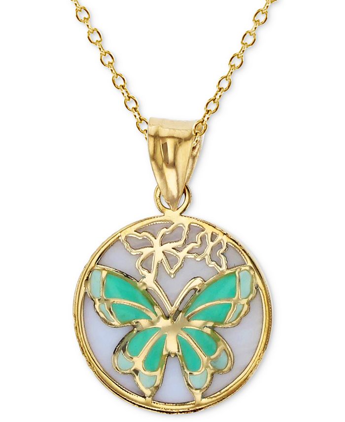 Macys butterfly necklace new arrivals