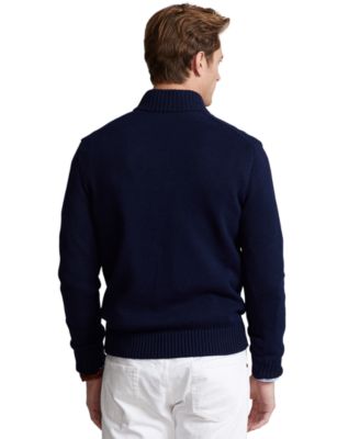 Men's Cotton Quarter-Zip Sweater