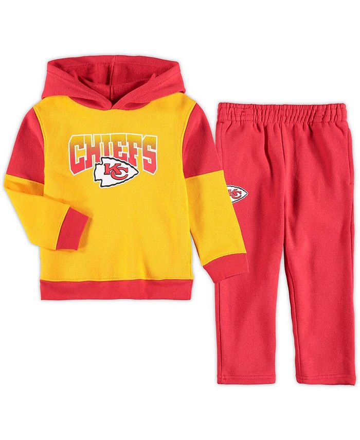 Outerstuff Toddler Boys and Girls Yellow, Red Kansas City Chiefs Sideline  Hoodie and Pants Set - Macy's