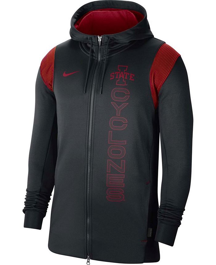 Nike Men's Black Iowa State Cyclones 2021 Sideline Performance FullZip