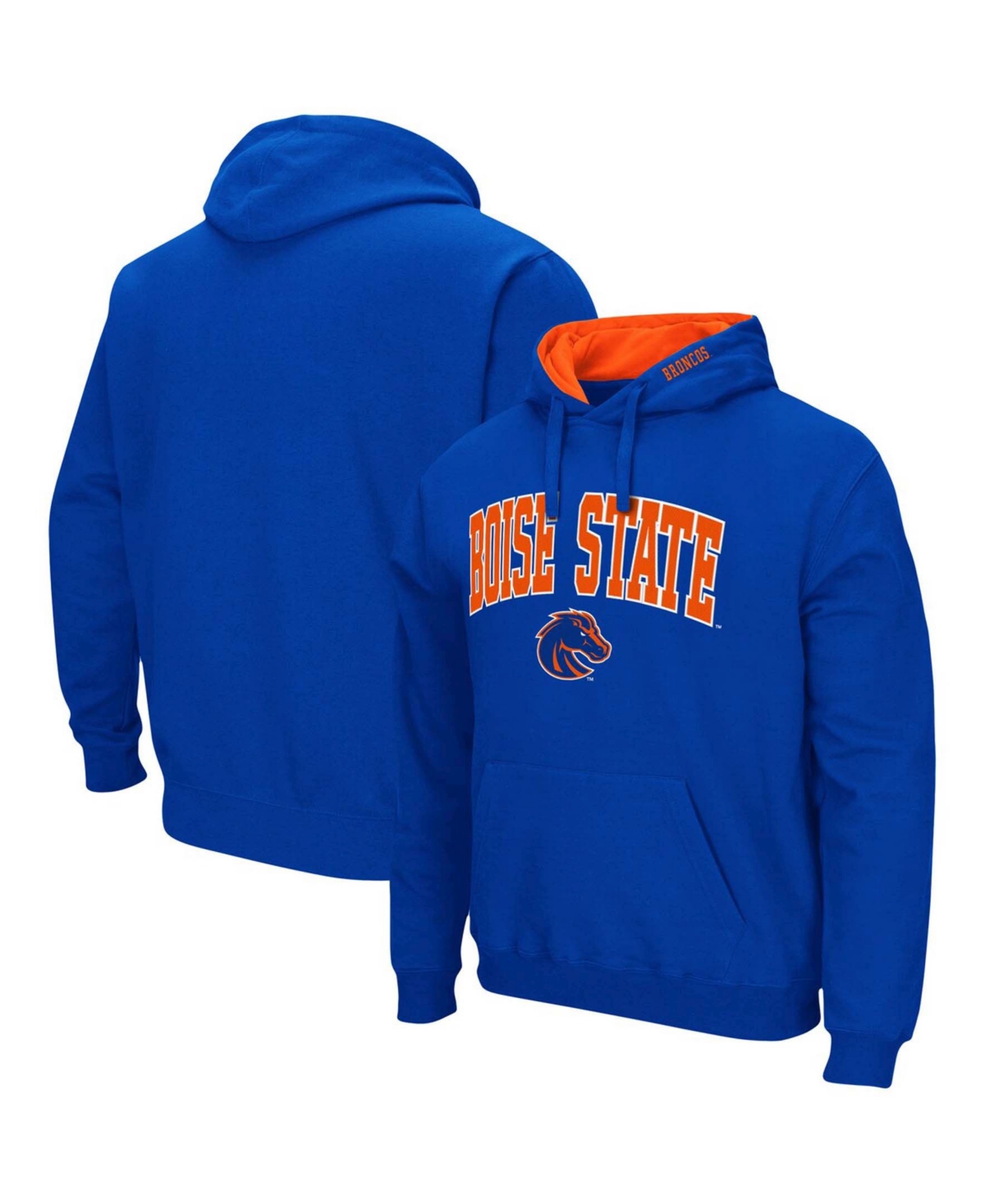 Colosseum Men's  Boise State Broncos Arch And Logo 3.0 Pullover Hoodie In Royal