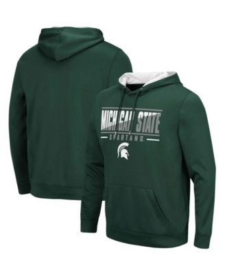Men's Michigan State Spartans Slash Stack 2.0 Pullover Hoodie