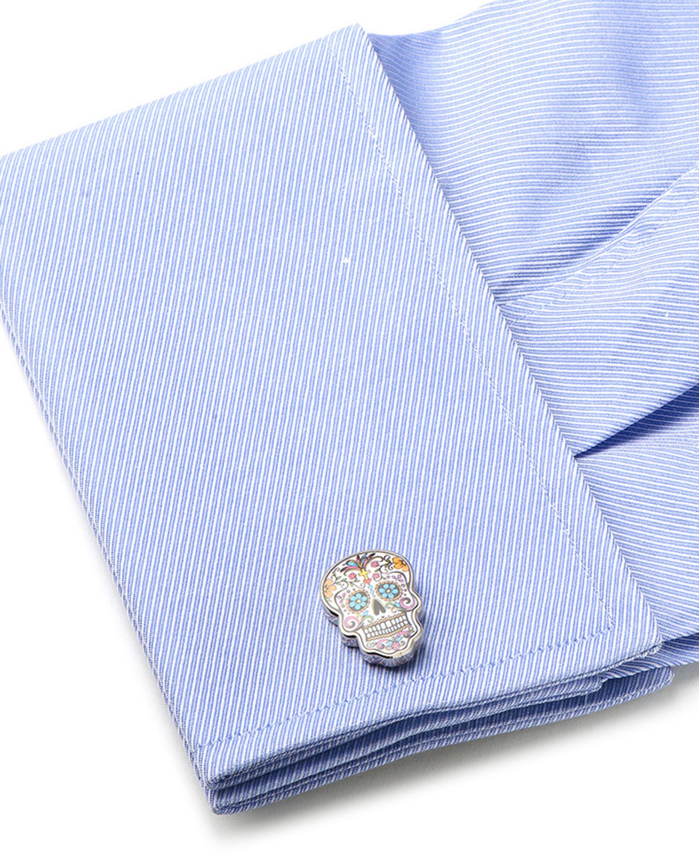 Мужские запонки Cufflinks Inc. Day of the Dead Skull Cufflinks — фото 3