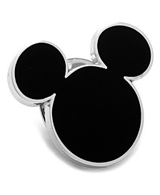 Disney Black Mickey Mouse Silhouette Lapel Pin
