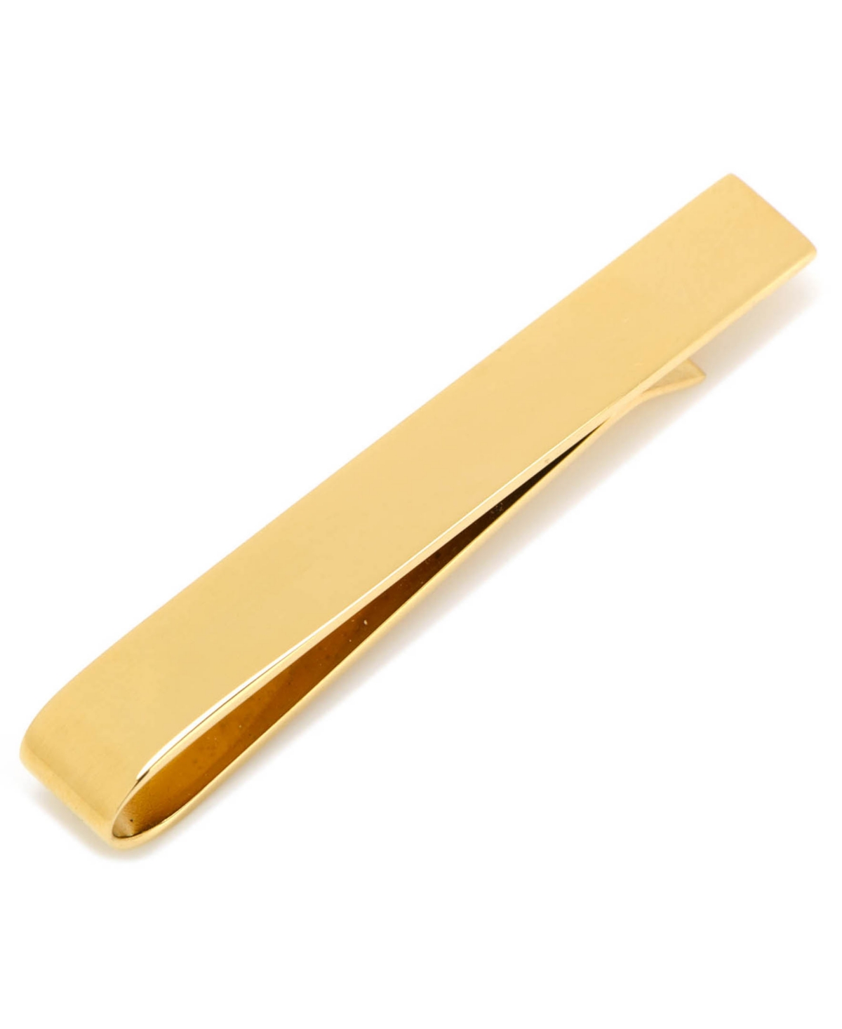 Ox and Bull Trading Co. Stainless Steel Engravable Tie Bar - Gold-Tone