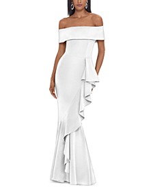 Off-The-Shoulder Mermaid Gown