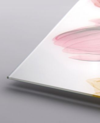 Tulip Scape x-ray II Frameless Free Floating Tempered Glass Panel Graphic Wall Art, 24" x 24" x 0.2"