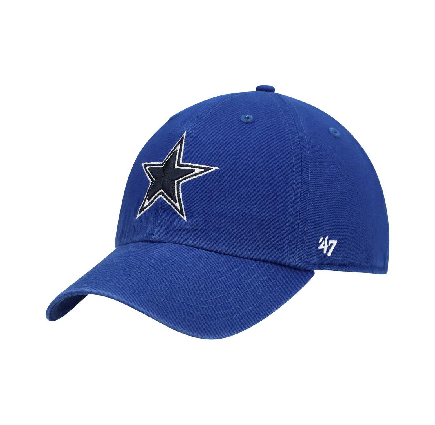 Men's Royal Dallas Cowboys Primary Clean Up Adjustable Hat