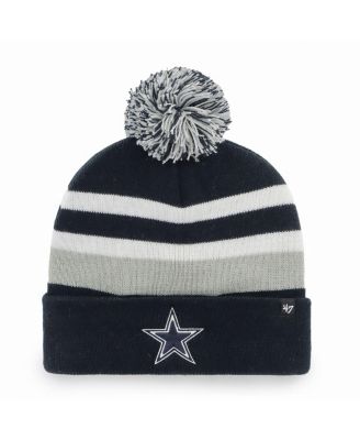 Official New Era Dallas Cowboys On Field Navy Bobble Beanie Hat