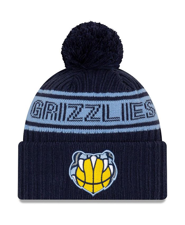 New Era Men's Navy Memphis Grizzlies 2021 NBA Draft Cuffed Knit Hat