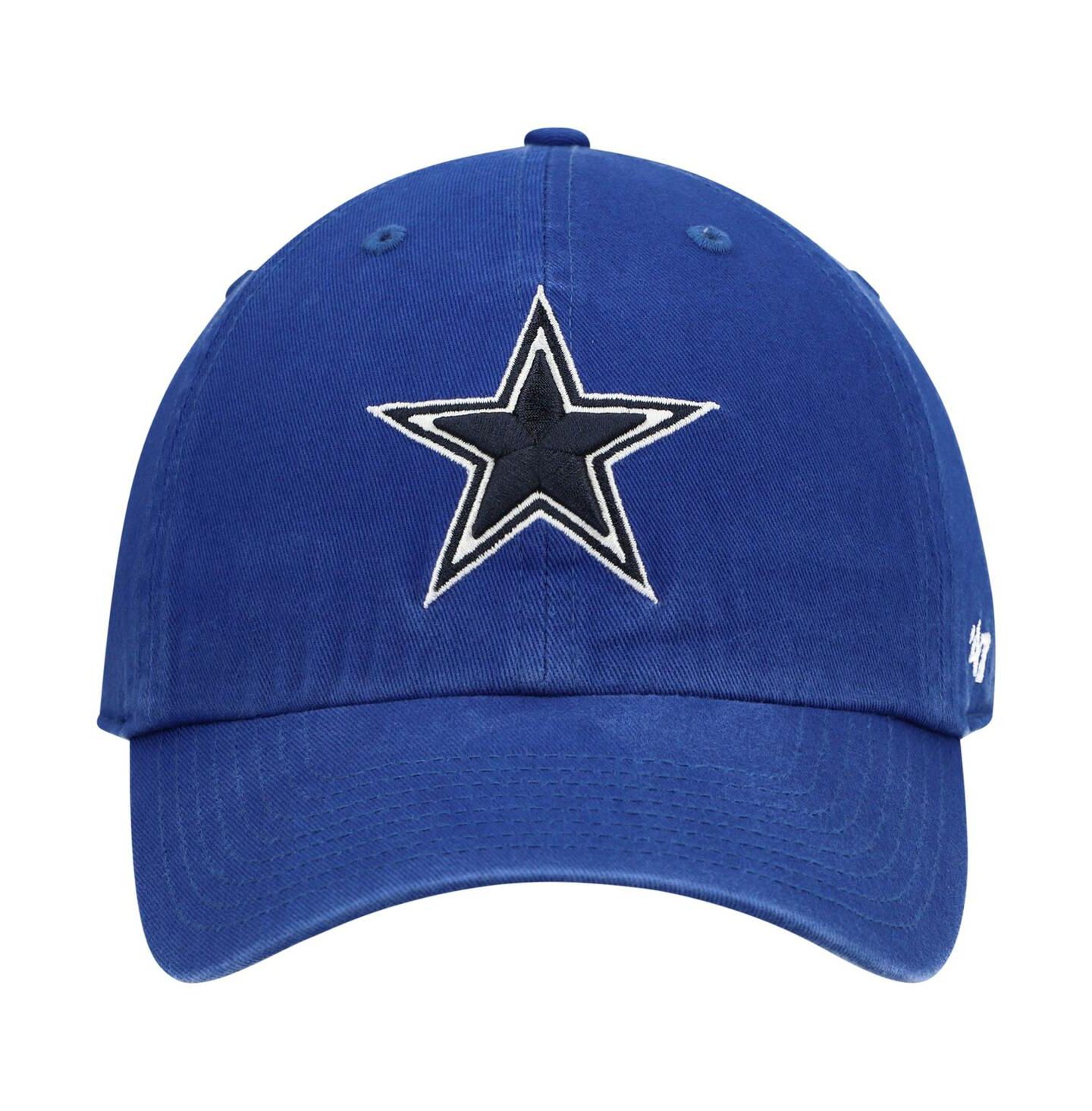 Мужская кепка '47 Brand Royal Dallas Cowboys Primary Clean Up Adjustable Hat — фото 3