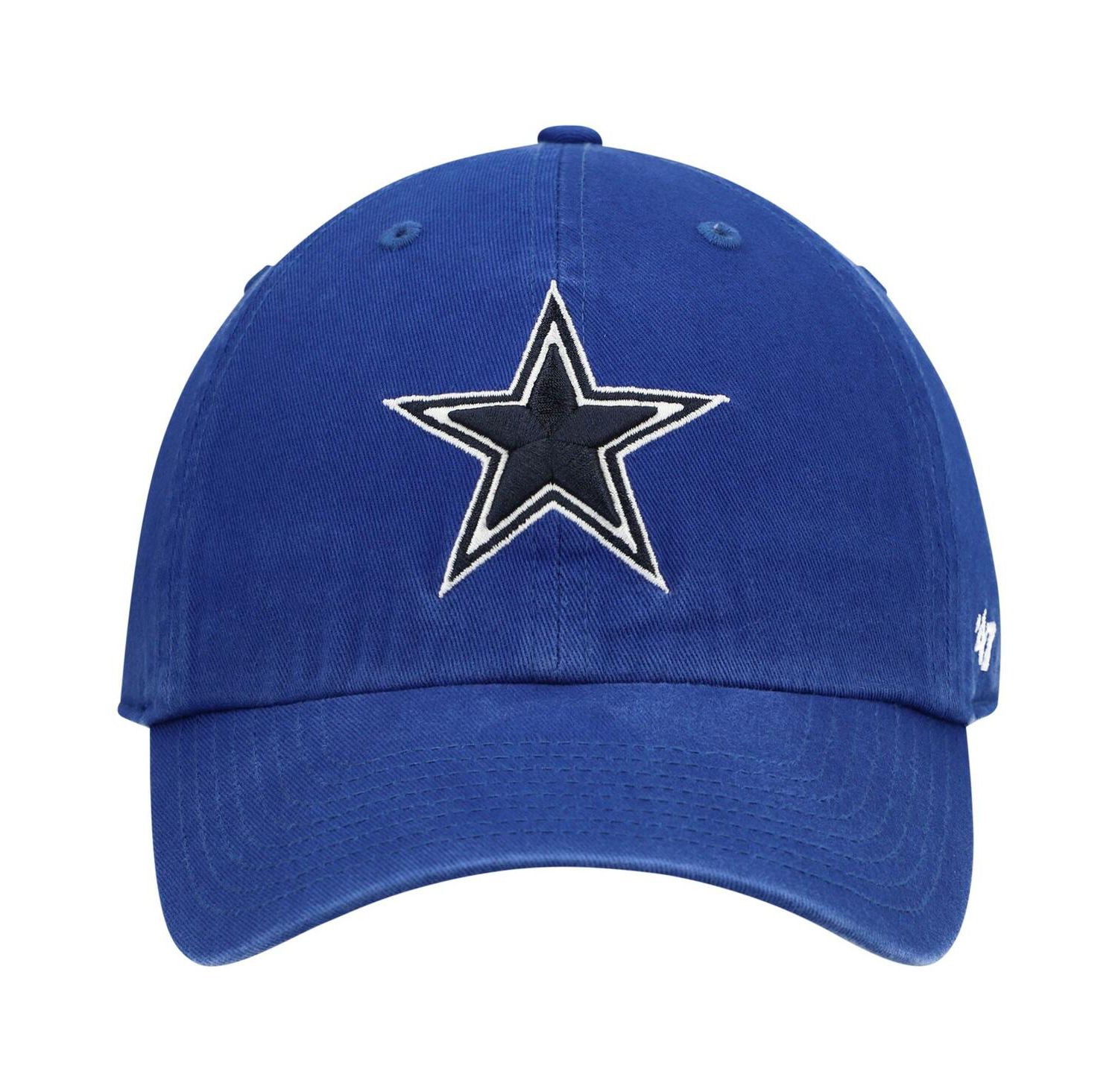Men's Royal Dallas Cowboys Primary Clean Up Adjustable Hat
