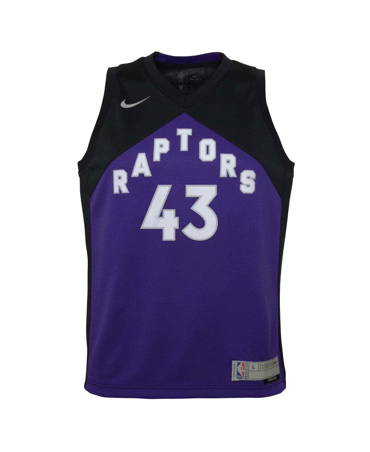 Big Boys Pascal Siakamand Purple Toronto Raptors 2020 and 21 Swingman Player Jersey - Earned Edition - Black, Purple