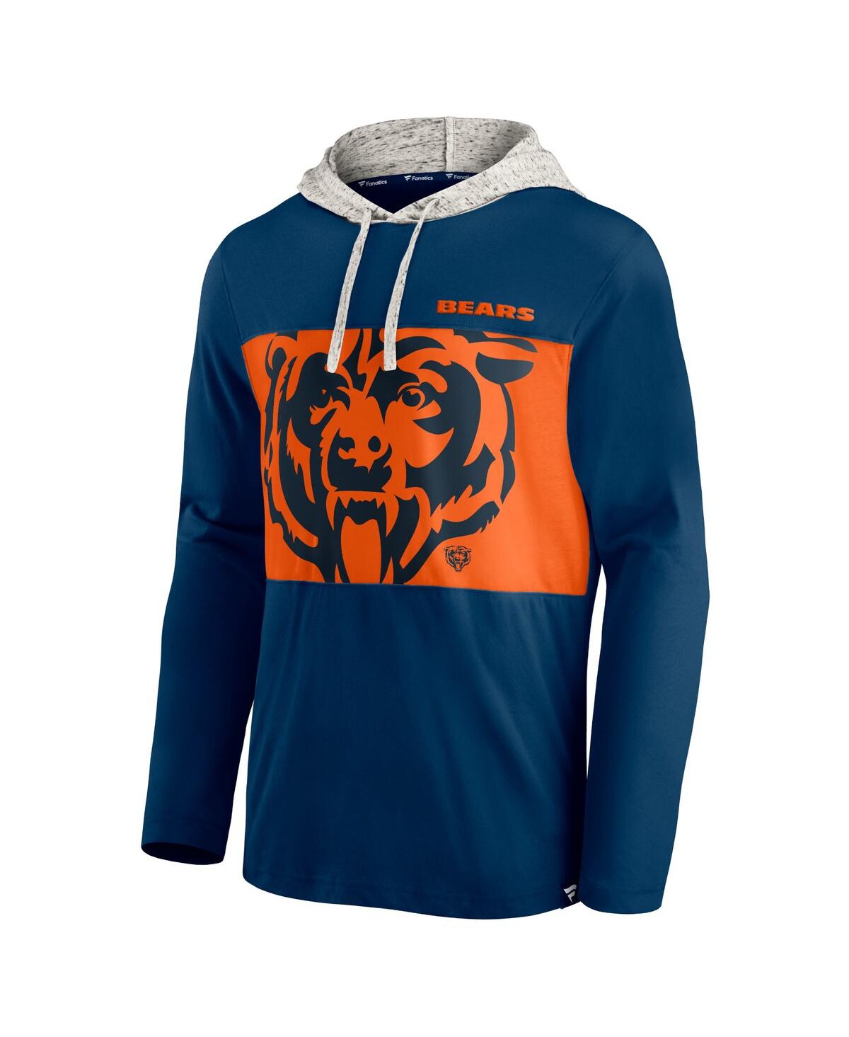Men'sChicago Bears Long Sleeve Hoodie T-shirt - Navy