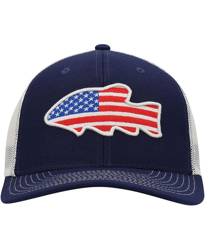 Local Crowns Men's Navy USA Fish Collection Trucker Snapback Hat - Macy's