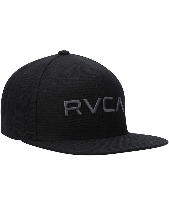 RVCA Men's Adjustable Snapback Hat - Structured Mid-Fit Cap With Embroidered Logo - View #12
