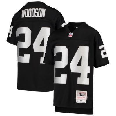 Big Boys and Girls Charles Woodson Black Las Vegas Raiders 1998 Legacy Retired Player Jersey