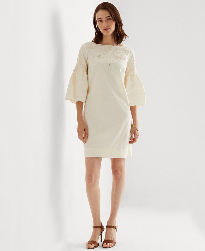 Lauren Ralph Lauren Boatneck Bell Sleeve Dress Macy s