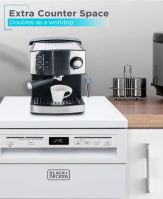 BLACK+DECKER Portable Dishwasher, 18 Inches Wide, 8 Place Setting