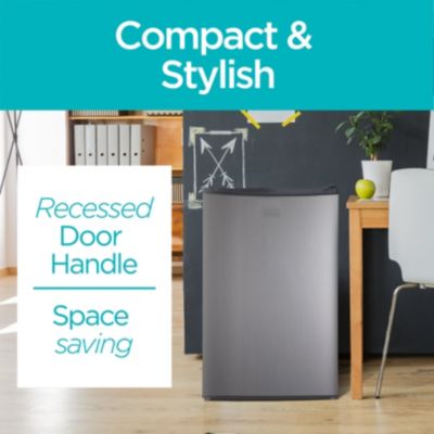 BLACK+DECKER 4.3 cu. ft. Freestanding Mini Fridge with Freezer, White