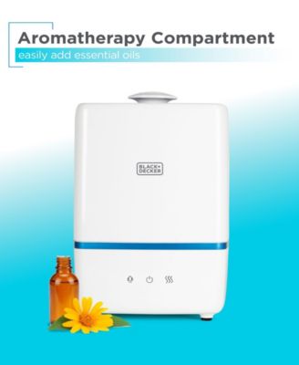BLACK+DECKER 1.32 Gal. Cool Mist Ultrasonic Tabletop Humidifier 550 Sq. Ft.