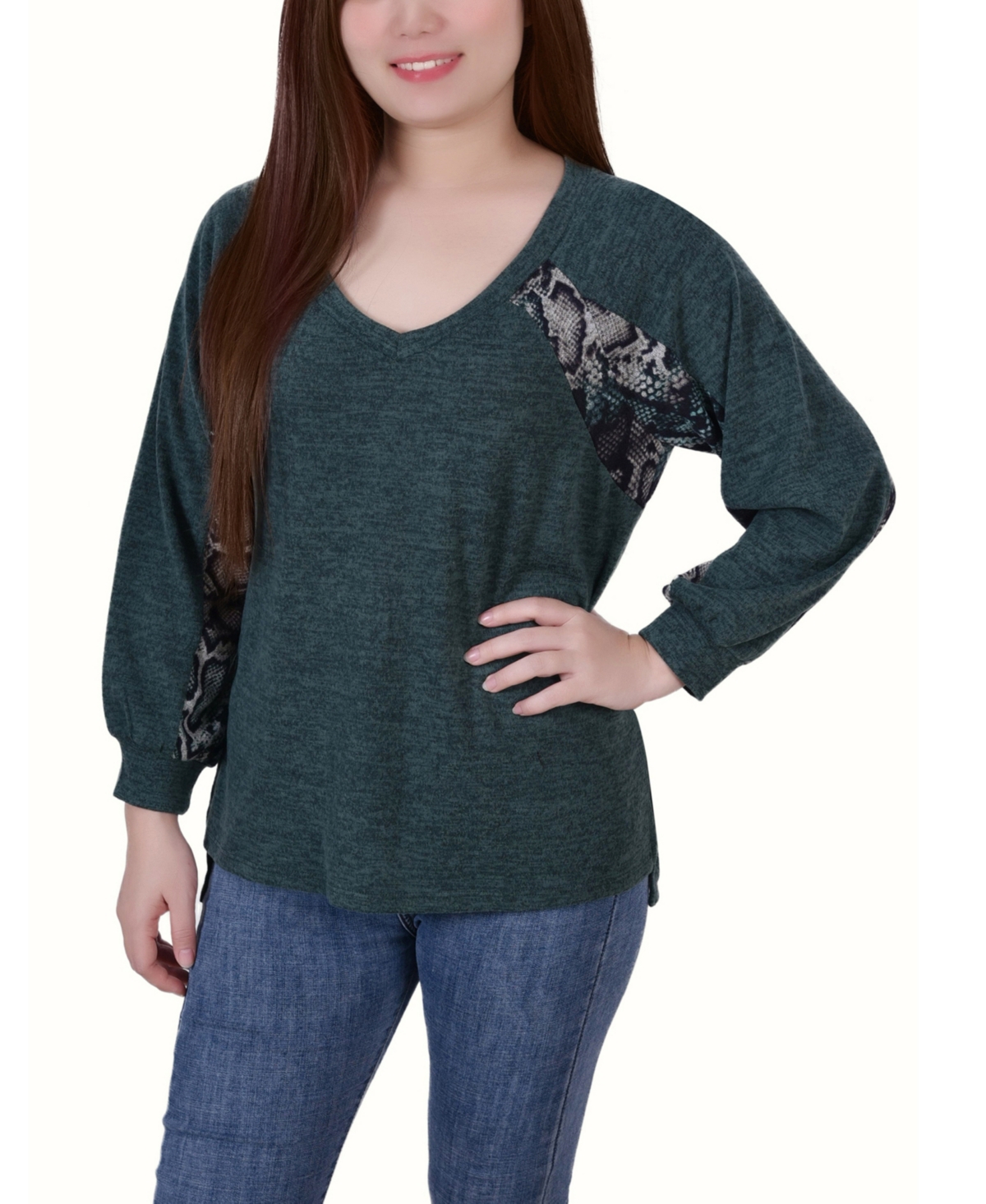 Petite Combo Top - Hunter, Snake Skin